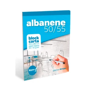 BLOCK ALBANENE T/CARTA 50-55 C/25 HJS RAYTER