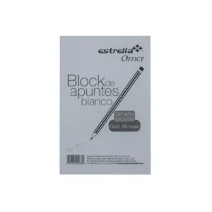 BLOCK COMANDA ESQUELA BLANCA 80 HJS ESTRELLA (0036)