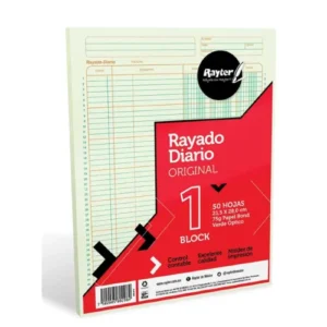 BLOCK RAYADO DIARIO C/50 HJS RAYTER (410)