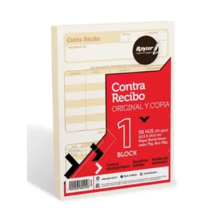 BLOCK RECIBO DE NOMINA C/25 HJS RAYTER