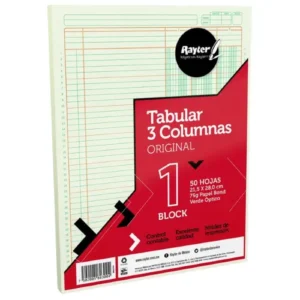 BLOCK TABULAR 3 COLUMNAS C/50 HJS RAYTER
