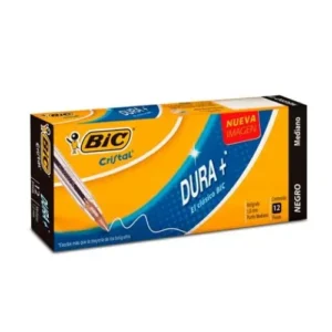 BOLIGRAFO P/MEDIANO 1 MM NEGRO C/12 PZAS BIC CRISTAL