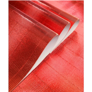 CARTON CORRUGADO METALICO ROJO