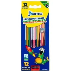COLORES REDONDOS D/PUNTA 24X12 C/12 PZAS NORMA