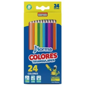 COLORES  TRIANGULARES C/24 PZAS NORMA