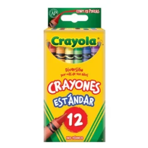 CRAYONES ESTANDAR REDONDOS C/12 PZAS CRAYOLA (523012)