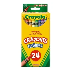CRAYONES ESTANDAR RENDONDOS C/24 PZAS CRAYOLA