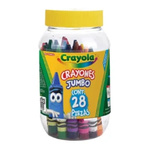 CRAYONES JUMBO REDONDOS BOTE C/28 PZAS CRAYOLA