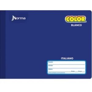 CUADERNO F/I COSIDO BLANCO 100 HJS NORMA COLOR