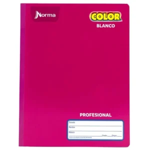 CUADERNO PROFESIONAL COSIDO BLANCO C/100 HJS NORMA COLOR