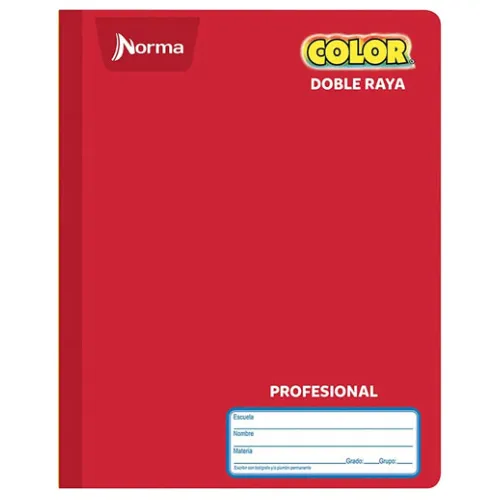 CUADERNO PROFESIONAL COSIDO D/RAYA C/100 HJS NORMA COLOR