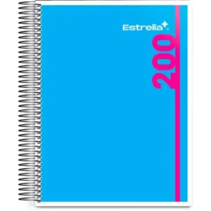 CUADERNO PROFESIONAL ESPIRAL RAYA C/200 HJS STARMAX (0200)