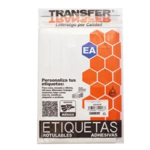 ETIQUETA ADHESIVA BLANCA 17X17 MM NO. 3 C/1056 PZAS TRANSFER
