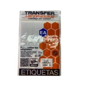 ETIQUETA ADHESIVA BLANCA 25X25 MM NO. 5 C/480 PZAS TRANSFER