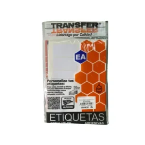 ETIQUETA ADHESIVA BLANCA 32X64 MM NO. 24 C/144 PZAS TRANSFER