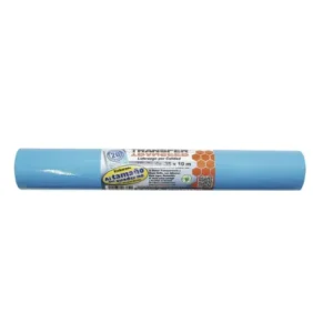 FORRO PLASTICO AUTOADHERIBLE AZUL CELESTE 35 CM X 10 MTS TRANSFER