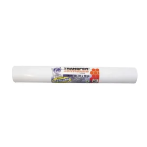 FORRO PLASTICO AUTOADHERIBLE BLANCO 35 CM X 2 MTS TRANSFER