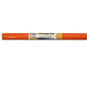 FORRO PLASTICO AUTOADHERIBLE NARANJA 35 CM X 2 MTS TRANSFER