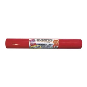 FORRO PLASTICO AUTOADHERIBLE ROJO 35 CM X 2 MTS TRANSFER