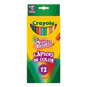 LÁPICES DE COLORES REDONDOS C/12 PZAS CRAYOLA
