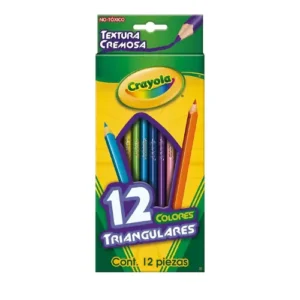 LÁPICES DE COLORES TRIANGULAR C/12 PZAS CRAYOLA (6842120)