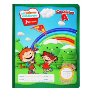 MI PRIMER CUADERNO PROFESIONAL COSIDO CUADRITOS A, 10 MM, 50 HJS NORMA