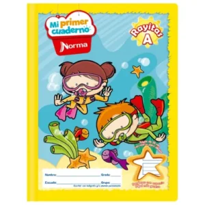 MI PRIMER CUADERNO PROFESIONAL COSIDO RAYITAS A, 50 HJS (580269) NORMA