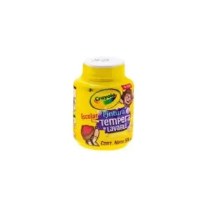 PINTURA TEMPERA LAVABLE AMARILLO 59 ML CRAYOLA