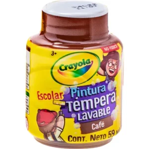 PINTURA TEMPERA LAVABLE CAFE 59ML CRAYOLA